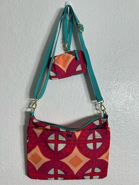 Fossil Key-Per Crossbody Bag and wristlet
